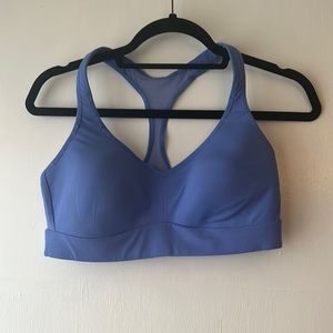 Blue lulu lemon razorback sports bra